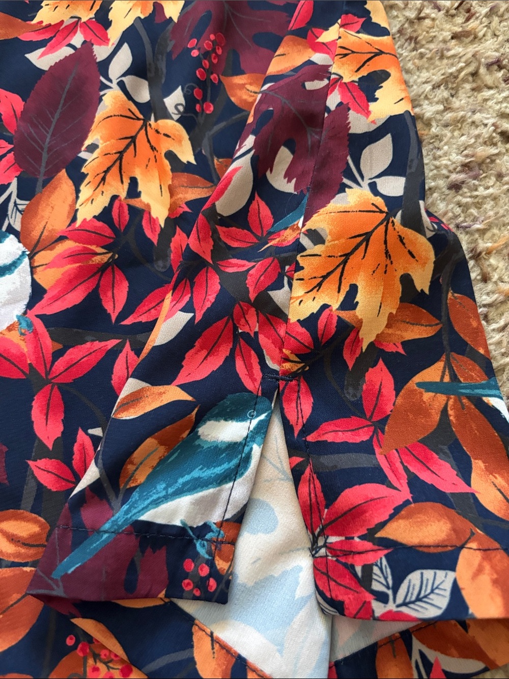 Butter-Soft Stretch Fall Printed Scrub Top- Set Of Three Tops - Picture 6 of 16
